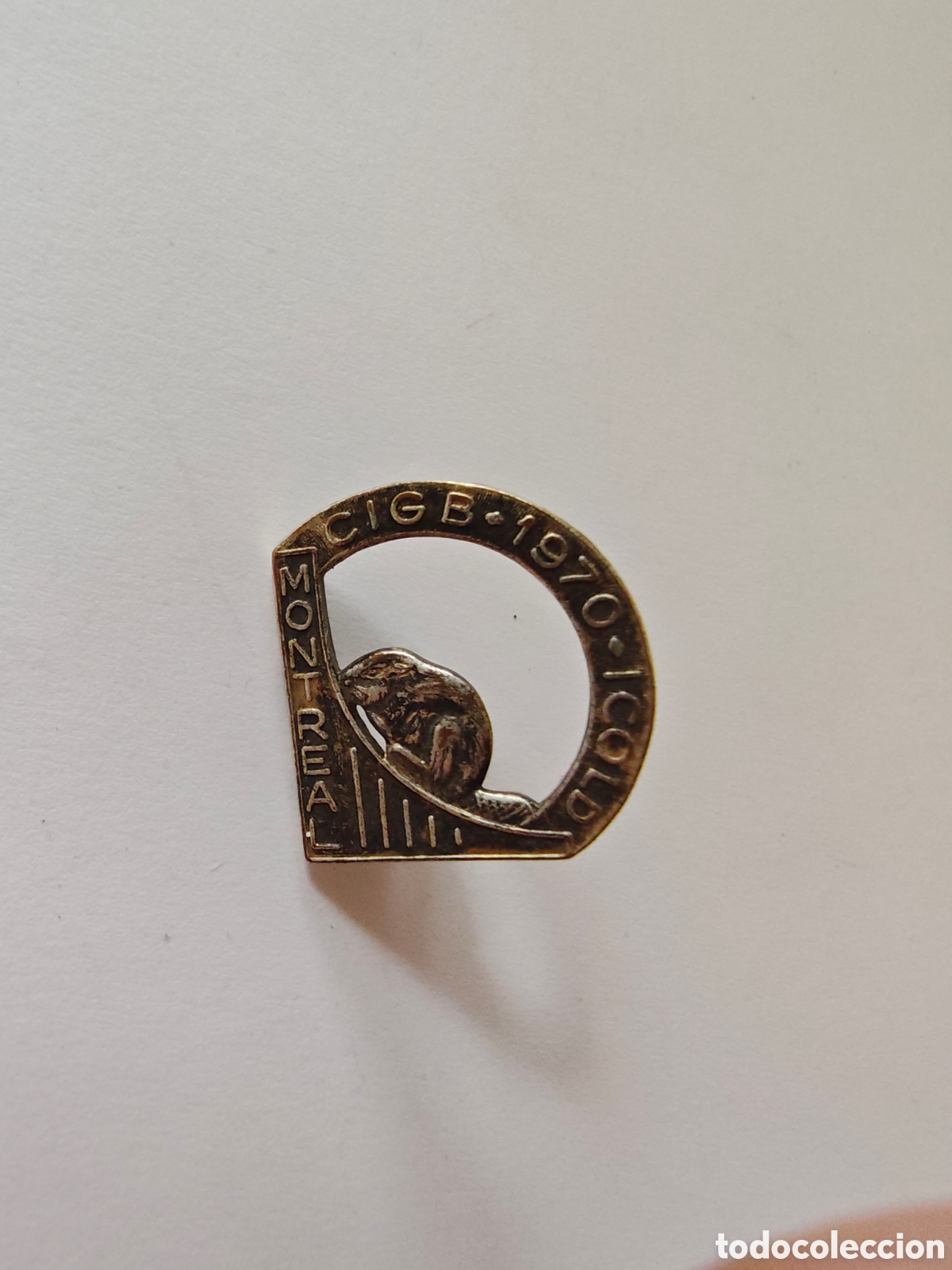 Pins de colecci&oacute;n: pin conmemorativo del 10.&ordm; Congreso Internacional de Grandes Presas celebrado en Montreal- car144