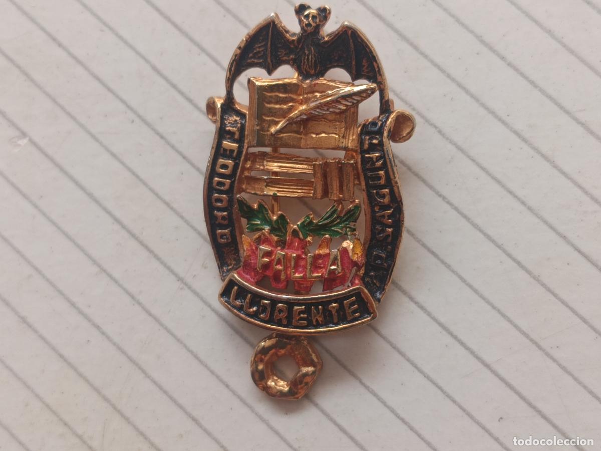 Pins de colecci&oacute;n: Fallas de Valencia. Insignia de la falla Teodoro Llorente, Puerto de Sagunto