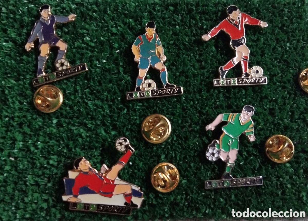 Pins de colecci&oacute;n: Lote de 5 pines jugadores franceses