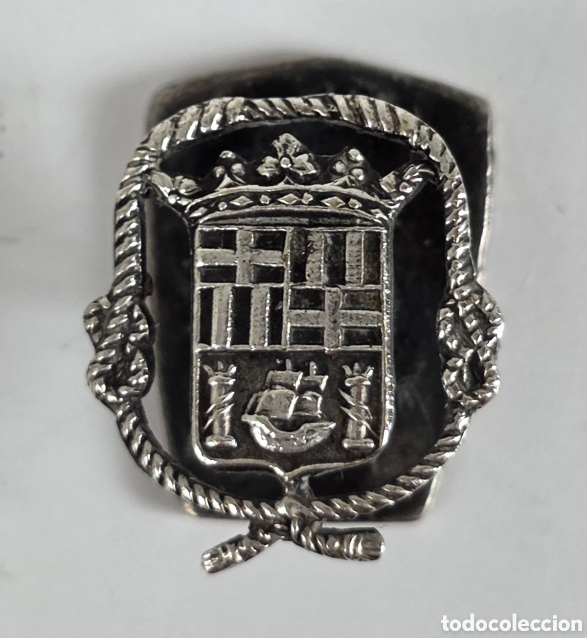 Pins de colecci&oacute;n: Insignia Escudo Barcelona Carabelas Columnas H&eacute;rcules Maroma Nudos - Guerra Exilio Catal&aacute;n M&eacute;xico