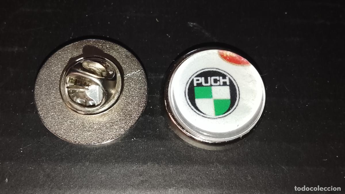 Pins de colecci&oacute;n: pin redondo metal - ( arte upcycling ) - motos puch