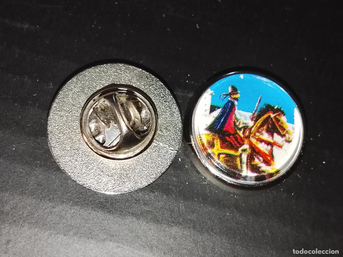 Pins de colecci&oacute;n: pin redondo metal - correos espa&ntilde;a caballeria ejercito militar soldados a caballo