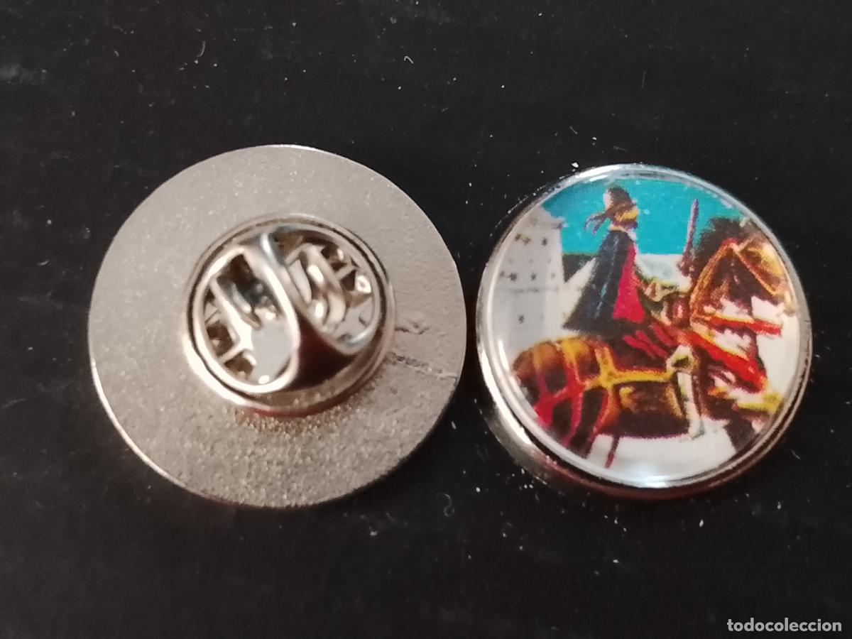 Pins de colecci&oacute;n: pin redondo metal - correos espa&ntilde;a caballeria ejercito militar soldados a caballo