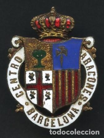 Pins de colecci&oacute;n: INSIGNIA ESMALTADA, PIN ANTIGUO, CENTRO ARAGON&Eacute;S BARCELONA, GRABADOR CASTELLS