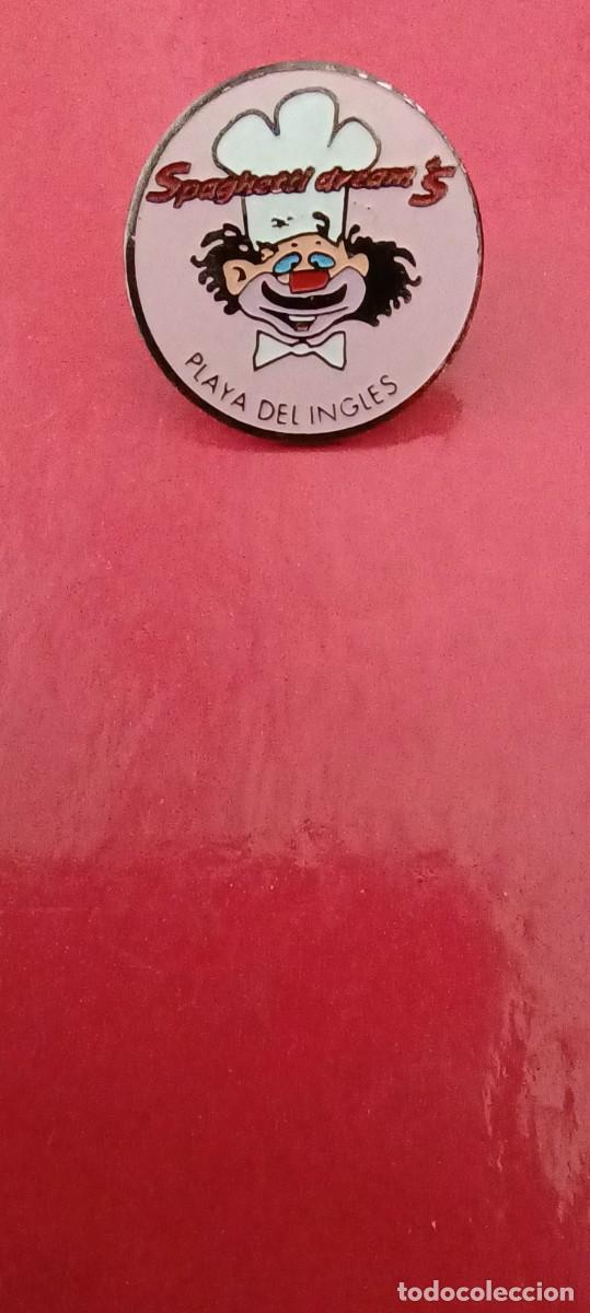 Pins de colecci&oacute;n: Pin Spaguetti Dream's - restaurante - Playa del Ingles - Gran Canaria