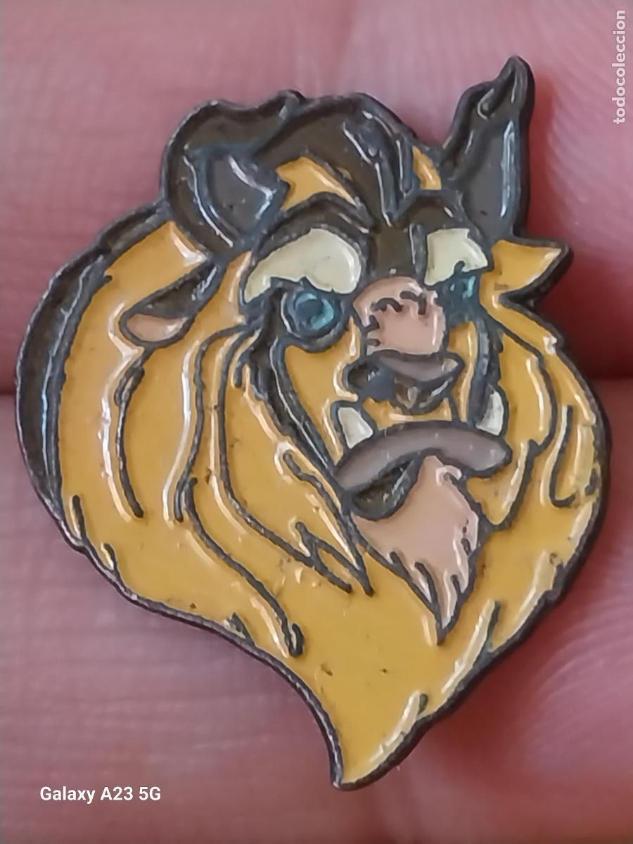 Pins de colecci&oacute;n: BESTIA DE LA BELLA Y LA BESTIA PIN PINCHO BLISTER 2.54CMS LARGO PINTURA LACADA DISNEY