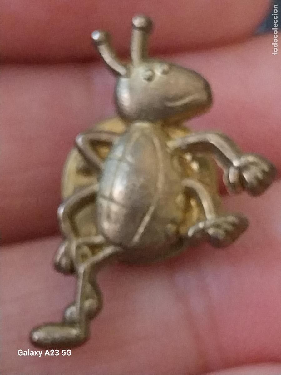 Pins de colecci&oacute;n: INSECTO PIN PINCHO 2.43 CMS ALTO METAL DORADO