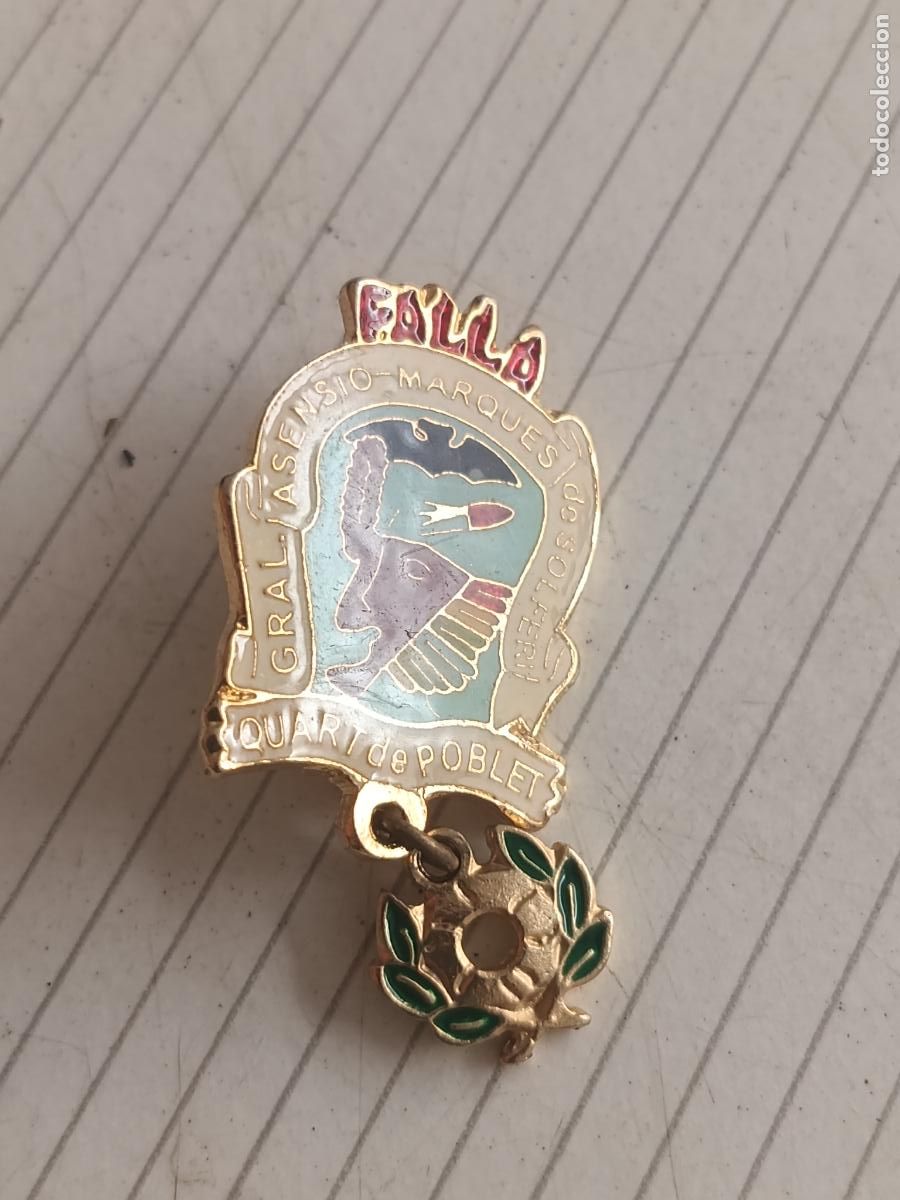 Pin's de collection: Insignia de la Falla General Asensio Marqu&eacute;s de Solferi, Quart de Poblet. Fallas de Valencia