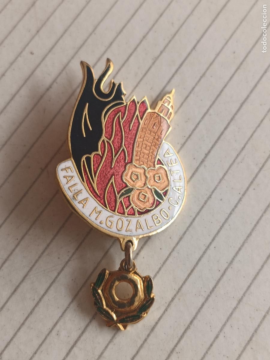Pins de colecci&oacute;n: Insignia fallera de la Falla Maestro Gozalbo Conde de Altea. Fallas de Valencia