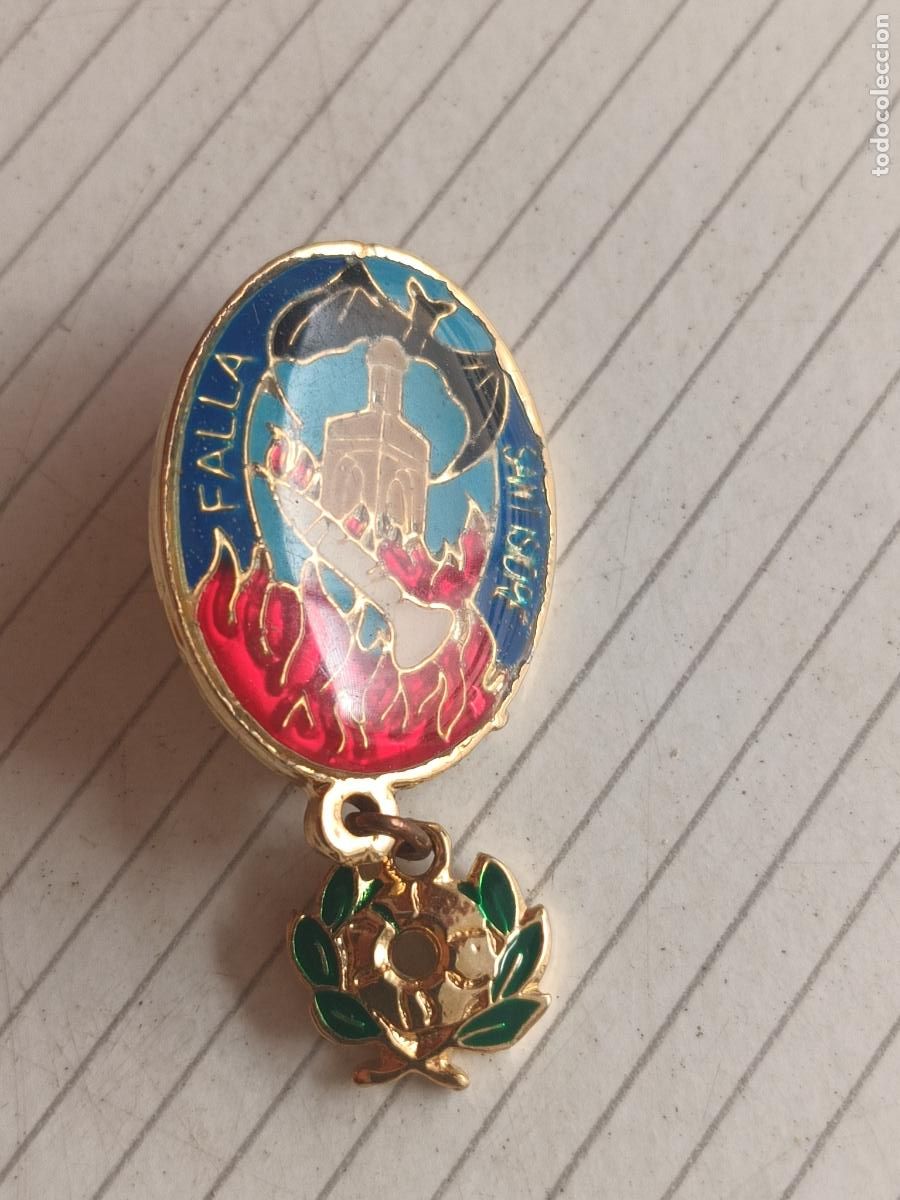 Pins de colecci&oacute;n: Insignia fallera de la falla Sant Isidre. Fallas de Valencia
