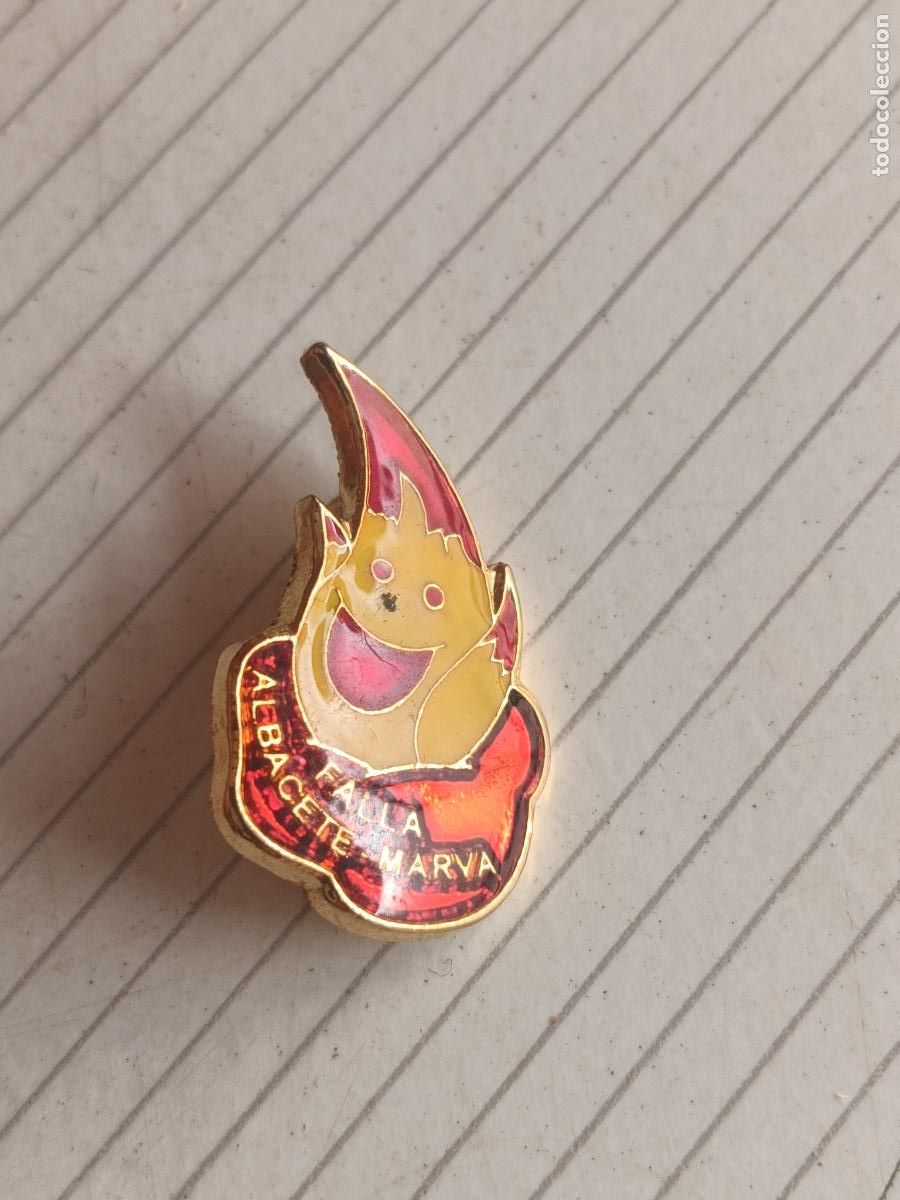 Pins de colecci&oacute;n: Insignia fallera de la Falla Albacete Marv&aacute; - Fallas de Valencia