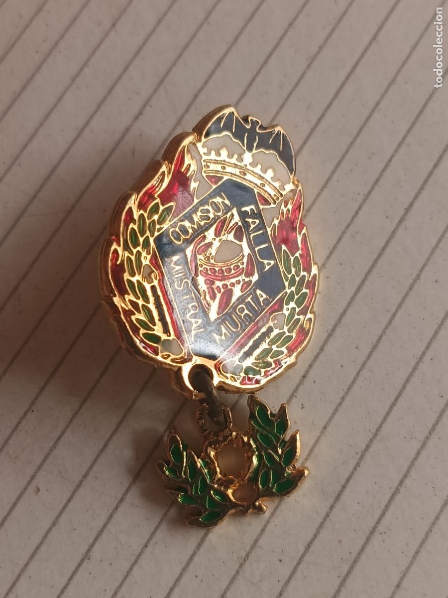 Pins de colecci&oacute;n: Insignia fallera de la Falla Murta Mistral - Fallas de Valencia
