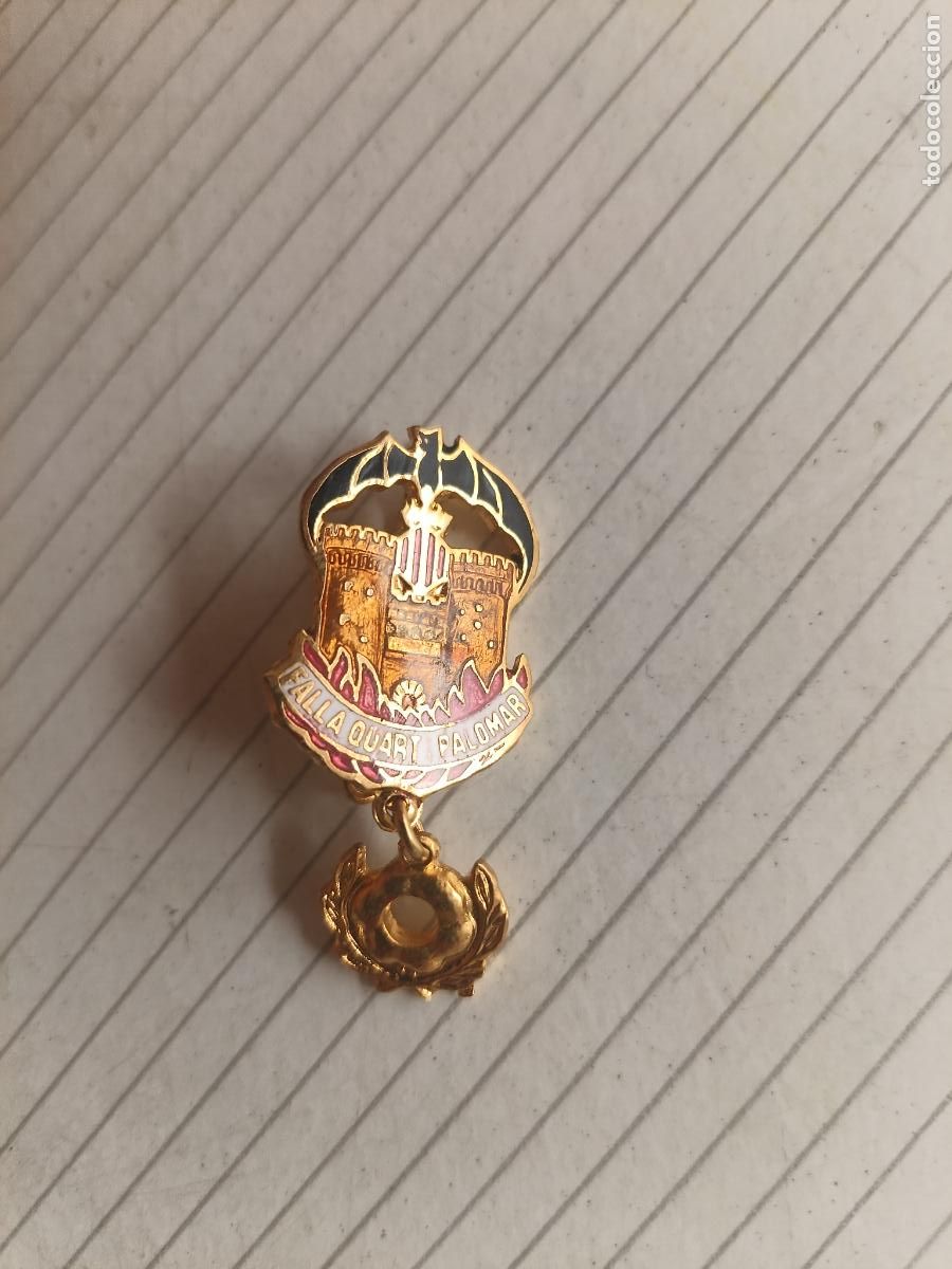 Pins de colecci&oacute;n: Fallas de Valencia. Insignia de la Falla Quart i Palomar
