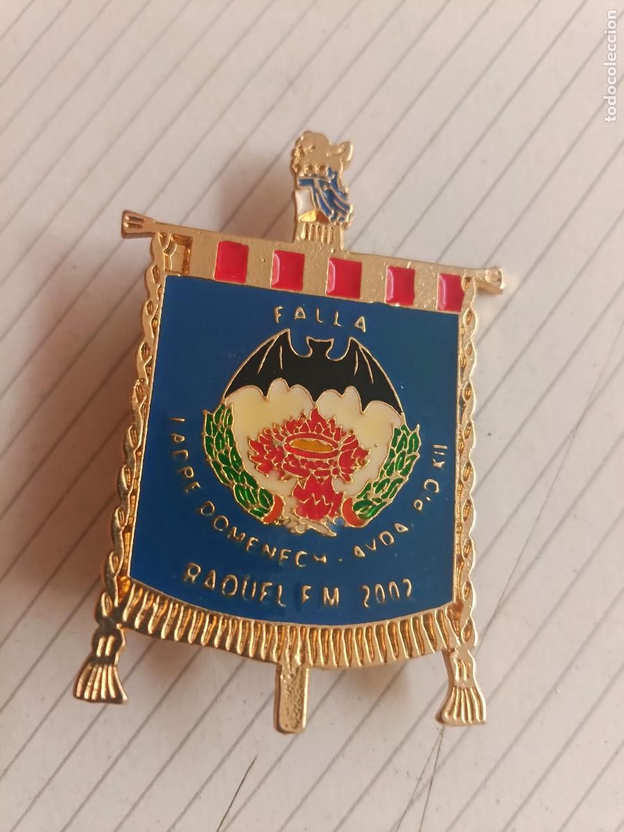 Pins de colecci&oacute;n: Insignia fallera de la Falla P.Domenech P&iacute;o XII. Fallas de Valencia