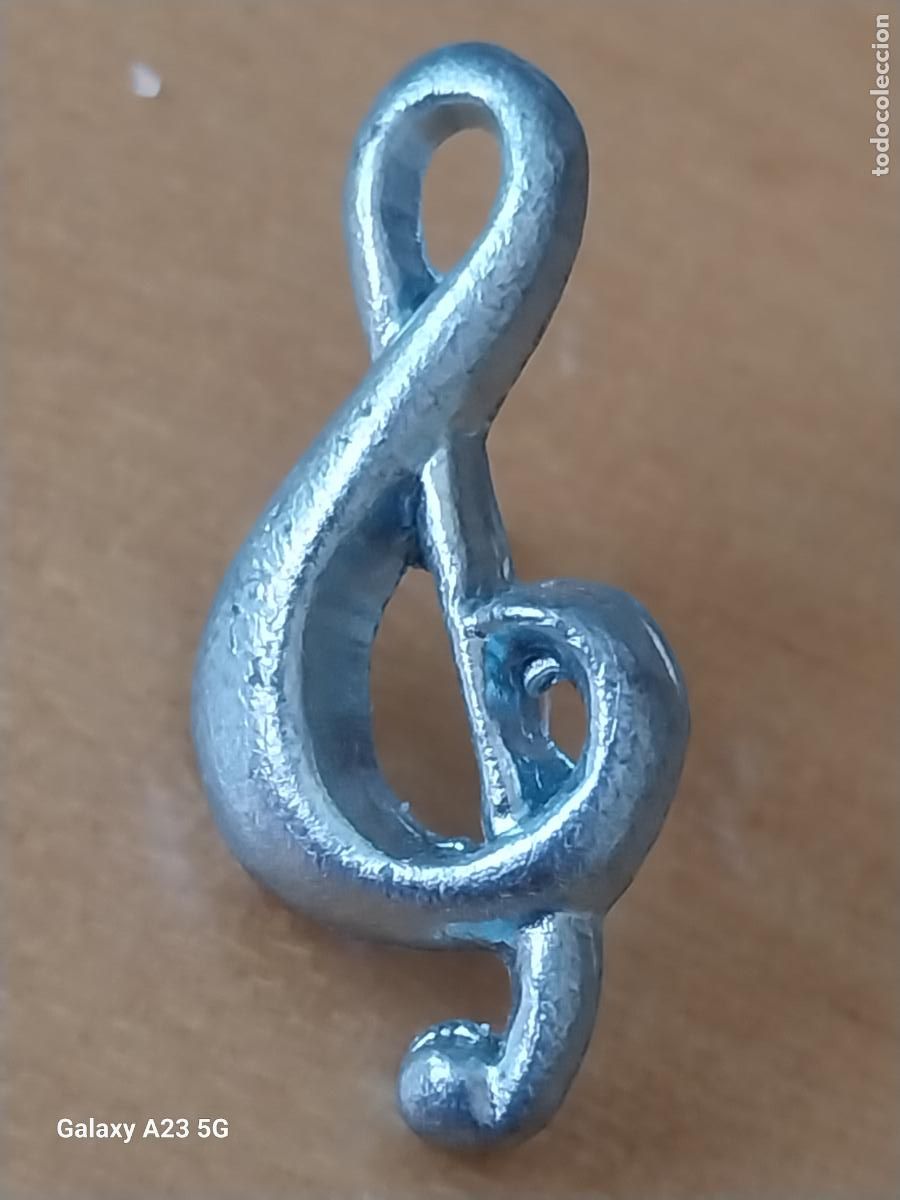 Pins de colecci&oacute;n: CLAVE SOL PIN PINCHO 2.33CMS ALTO METAL CROMADO VINTAGE