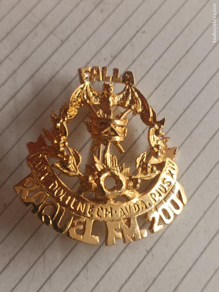 Pins de colecci&oacute;n: Insignia fallera de la falla Pare Domenech P&iacute;o XII. Fallas de Valencia