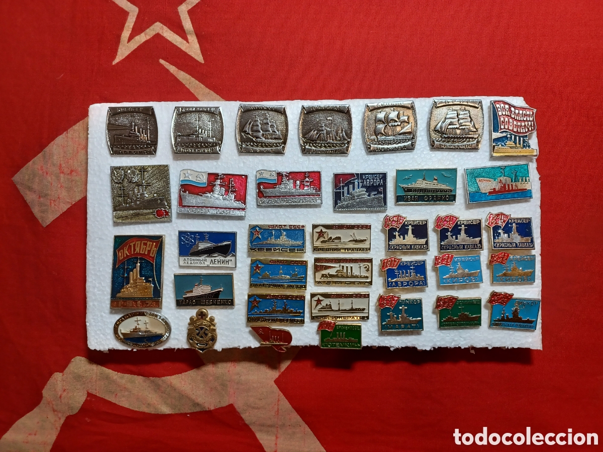 Pins de colecci&oacute;n: 35 pins barcos Uni&oacute;n Sovi&eacute;tica