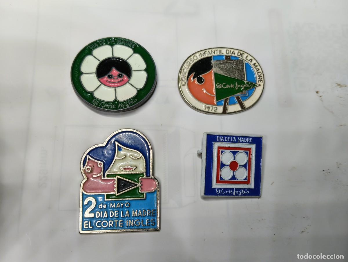 Collection pins: LOTE DE 4 PINS INSIGNIAS DE BROCHE - DIA DE LA MADRE - EL CORTE INGLES