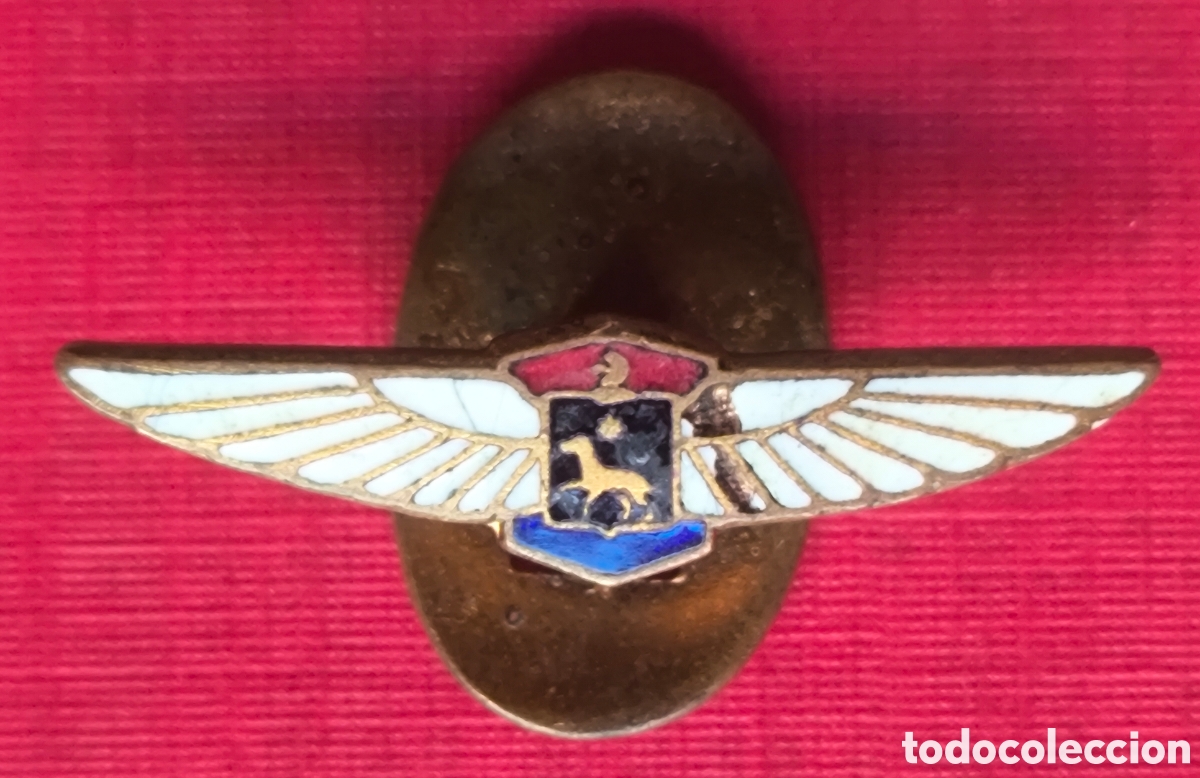 Pins de colecci&oacute;n: LA SALLE AUTOMOBILE ENAMELED BADGE INSIGNIA ESMALTADA AUTOMOBILIA C. 1950