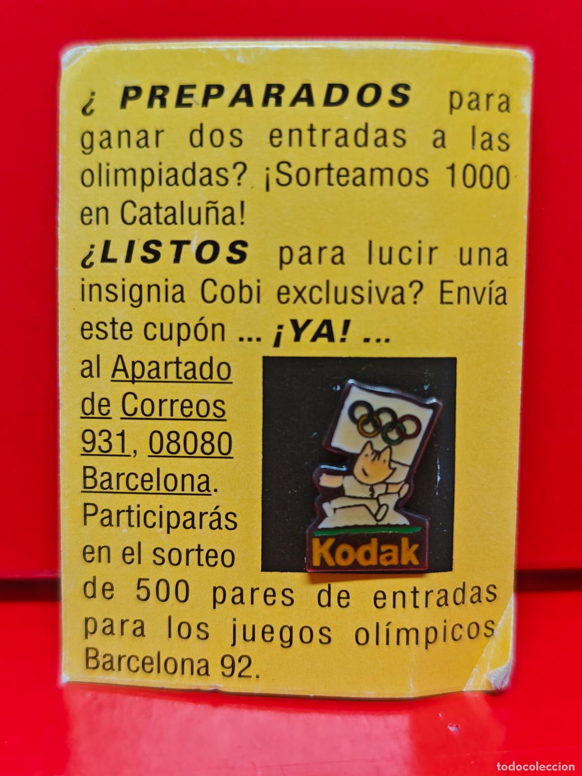 Pins de colecci&oacute;n: PIN COBI KODAK OLIMPIADAS