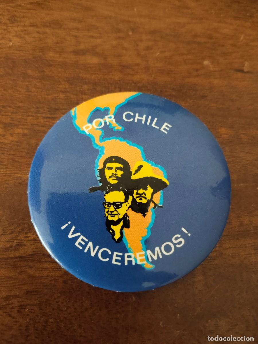 Pins de colecci&oacute;n: Chapa de alfiler reivindicativa. Por Chile venceremos!