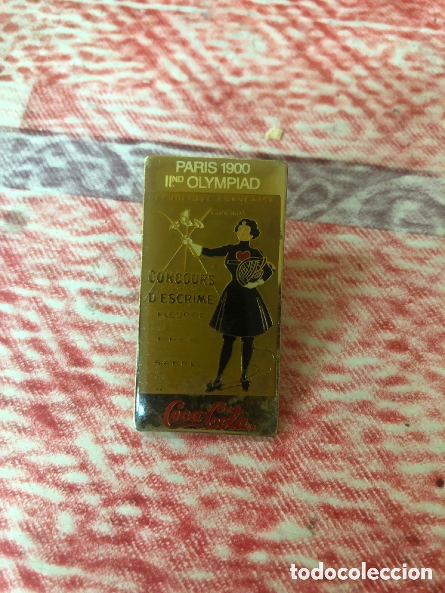 Pins de colecci&oacute;n: PIN DE COCA COLA. II OLIMPIADAS. JUEGOS OL&Iacute;MPICOS DE PAR&Iacute;S 1900. A&Ntilde;OS 90.