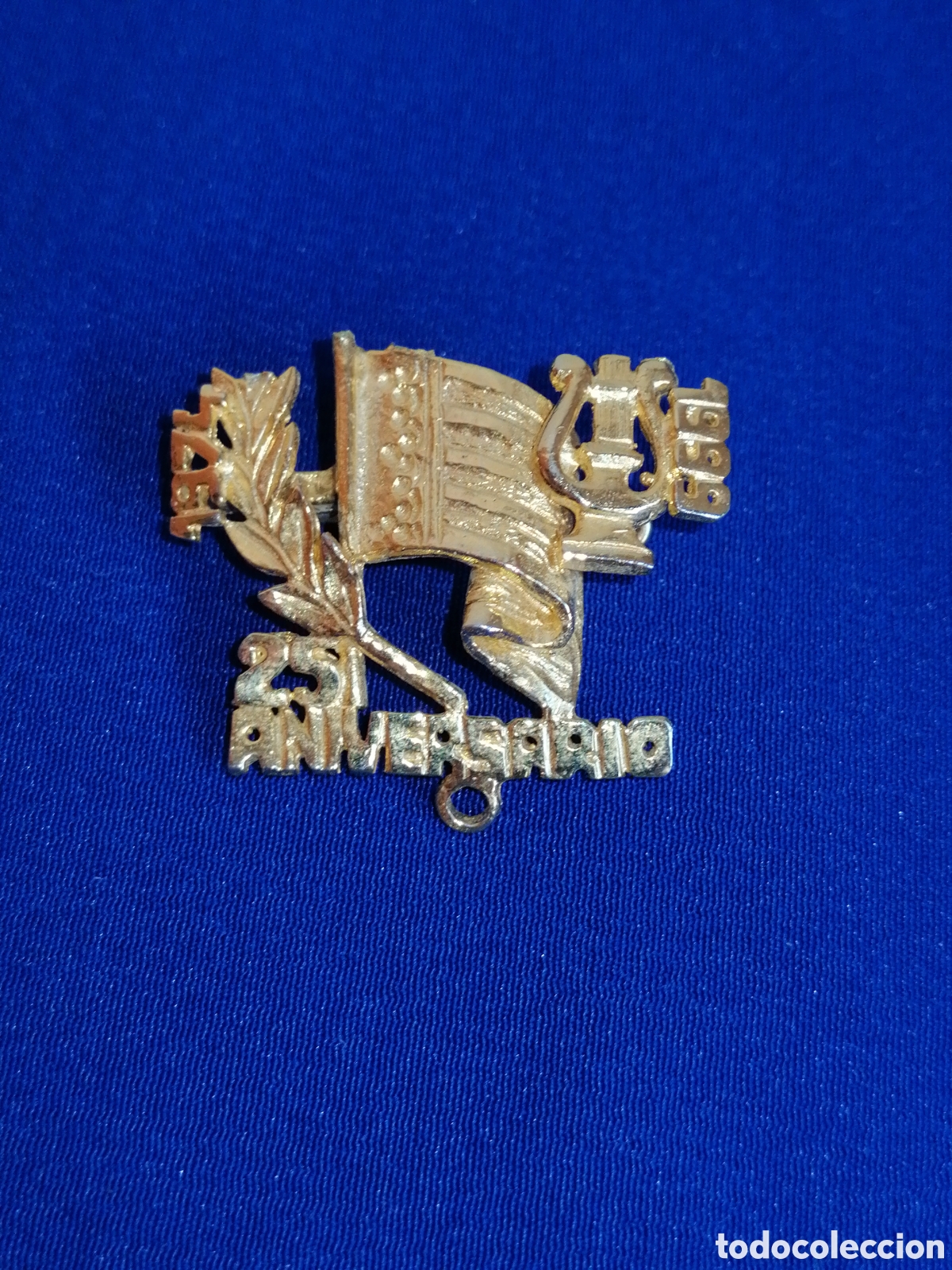 Pins de colecci&oacute;n: ATENEO MUSICAL O CORAL 25 ANIVERSARIO INSIGNIA DE ALFILER ANTIGUA