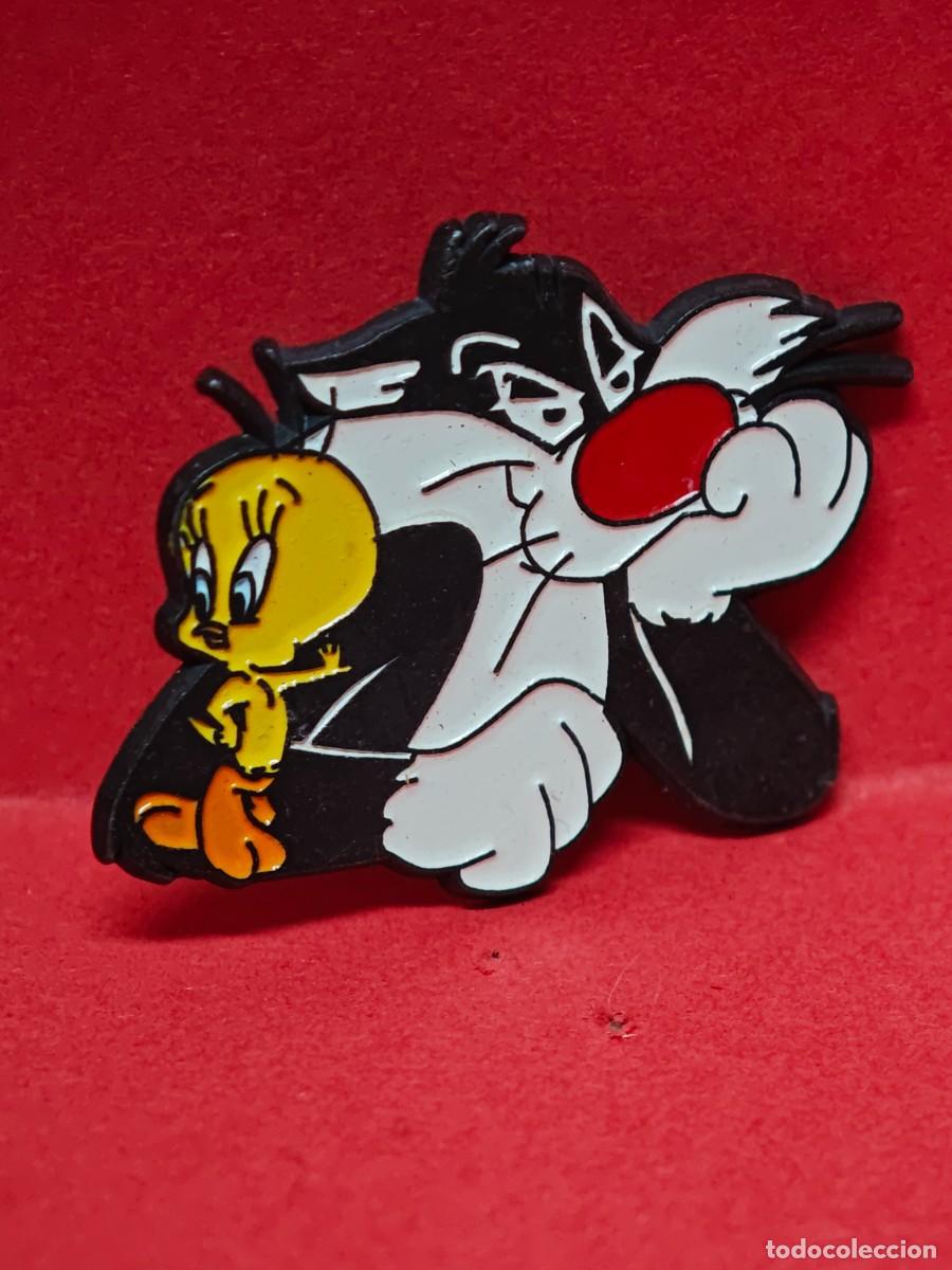 Pins de colecci&oacute;n: PIN PIOLIN Y SILVESTRE WARNER BROS MARCA SEDESMA A&Ntilde;OS 90