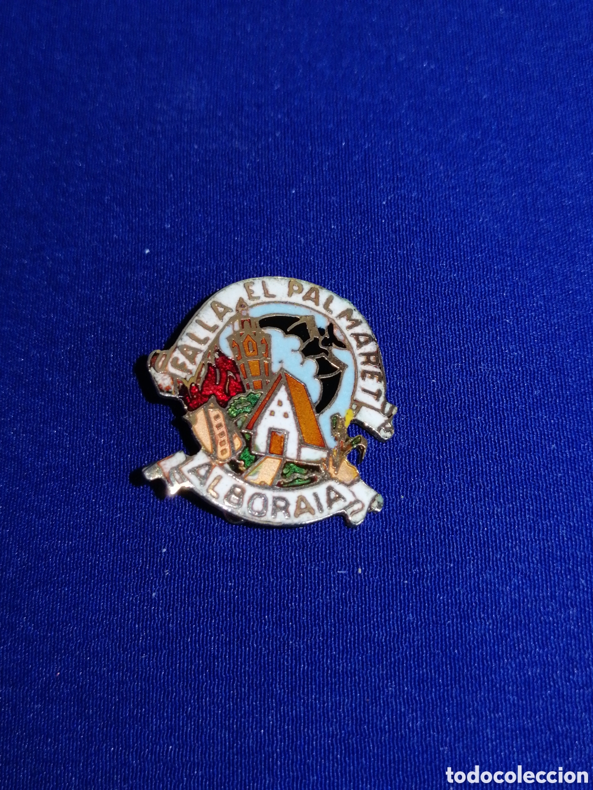 Pins de cole&ccedil;&atilde;o: FALLA EL PALMARET (ALBORAIA) VALENCIA INSIGNIA DE ALFIER ANTIGUA