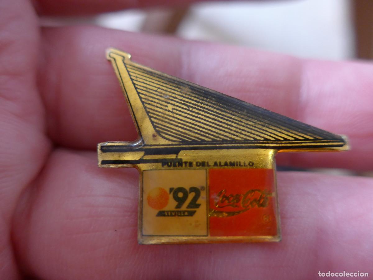 Pins de colecci&oacute;n: PIN COCA COLA SEVILLA EXPO 92 PUENTE DEL ALAMILLO