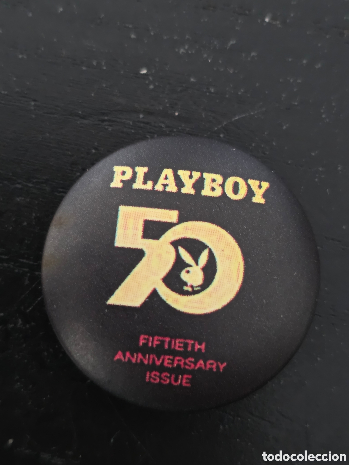 Collection pins: CHAPA 25mm PLAYBOY 50 A&Ntilde;OS