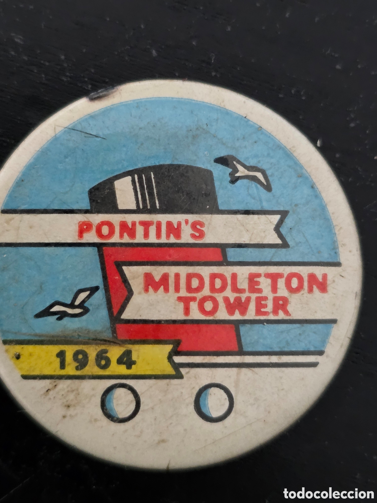 Collection pins: ANTIGUA CHAPA DE 1964 DE LA MIDDLETON TOWER 38mm