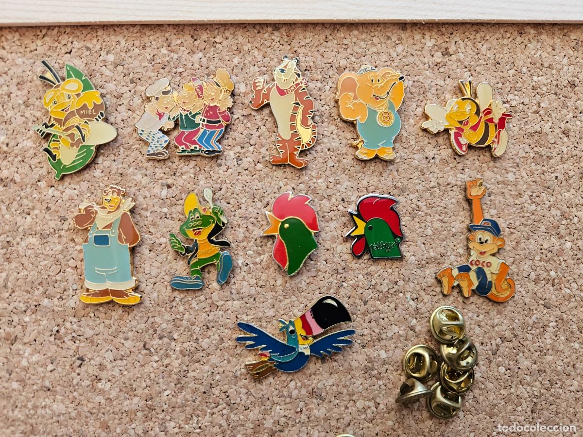 Pins de colecci&oacute;n: Lote de pins de Kellog`s o kellogs pines a&ntilde;os 90
