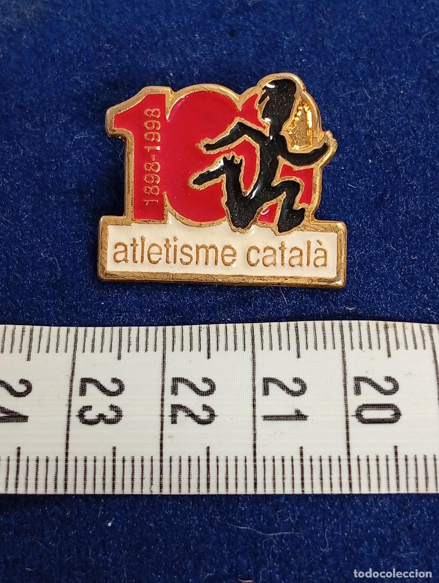 Pins de colecci&oacute;n: PIN 100 anys atletisme catala 1898-1998