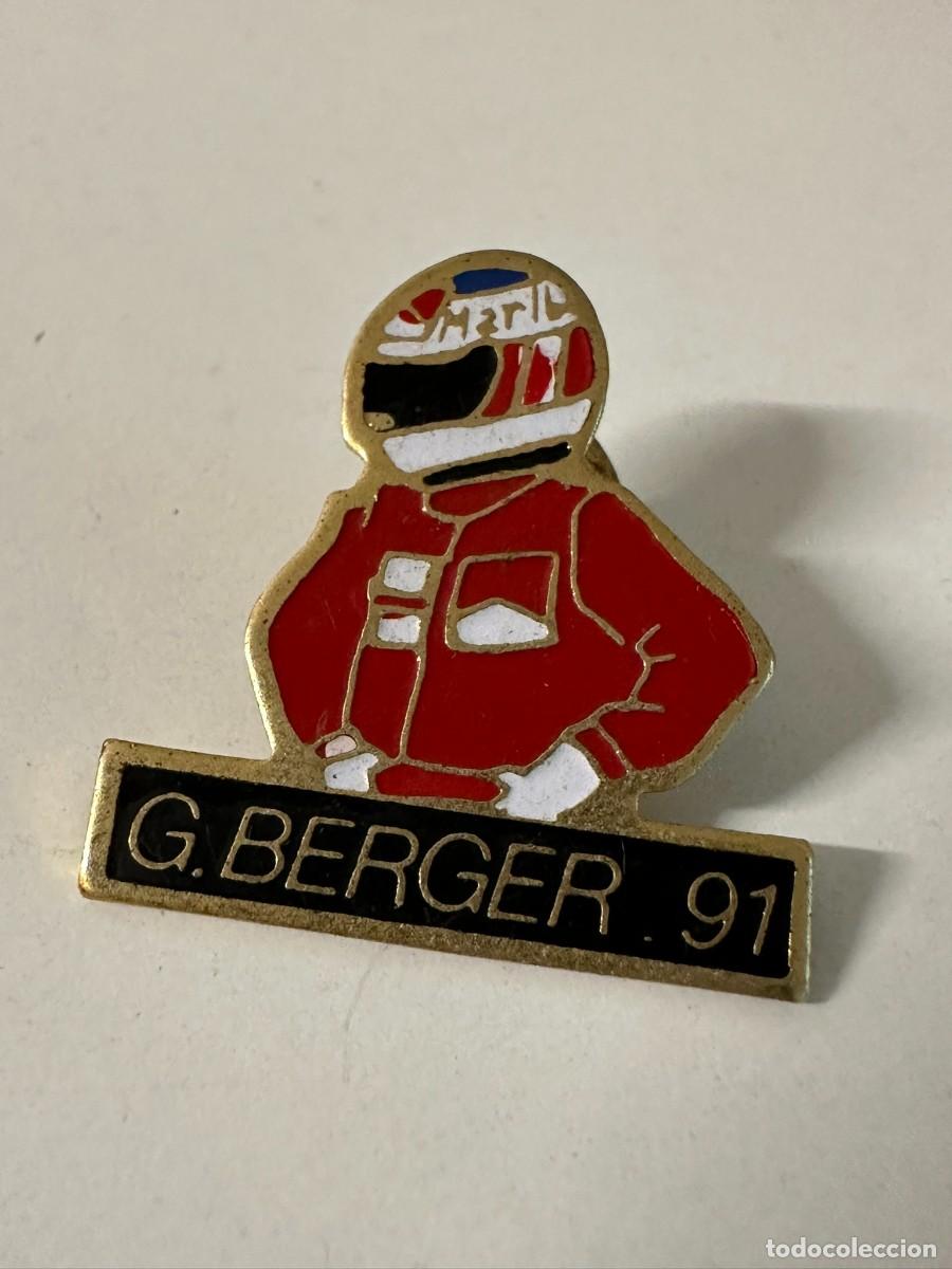 Pins de colecci&oacute;n: Pin Gerhard Berger F1 1991