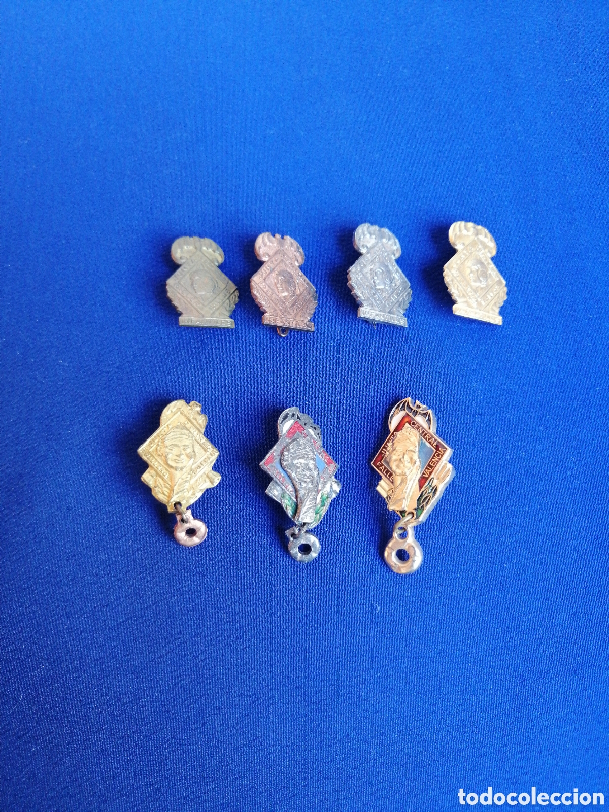 Pins de colecci&oacute;n: JUNTA CENTRAL FALLERA RECOMPENSAS FALLERO LOTE INCLUIDO INFANTIL VERDE OLIVA DIFICIL DE CONSEGUIR