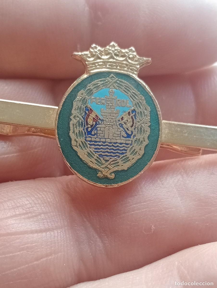 Pins de colecci&oacute;n: PISACORBATAS ESMALTADO ESCUDO HER&Aacute;LDICO FERROL CORU&Ntilde;A GALICIA ALFILER CORBATA INSIGNIA