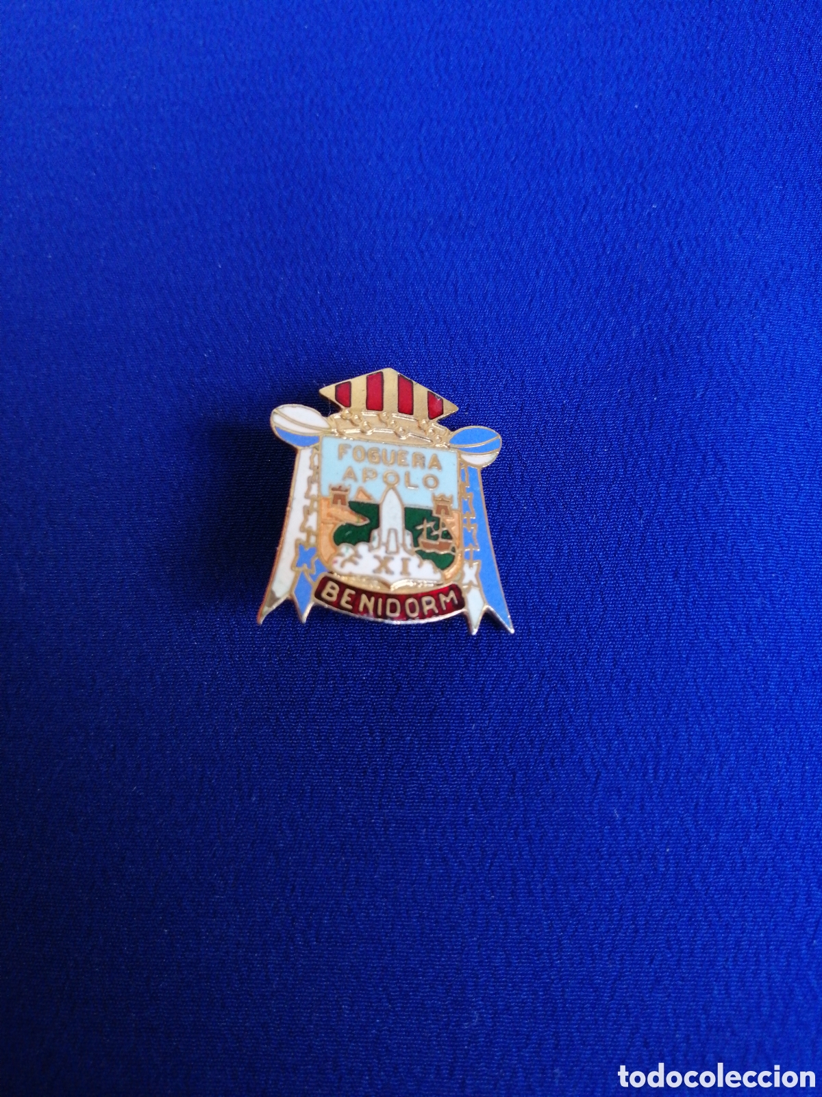Pins de colecci&oacute;n: FOGUERA APOLO (BENIDORM) ALICANTE DESAPARECIDA INSIGNIA DE ALFILER ANTIGUA