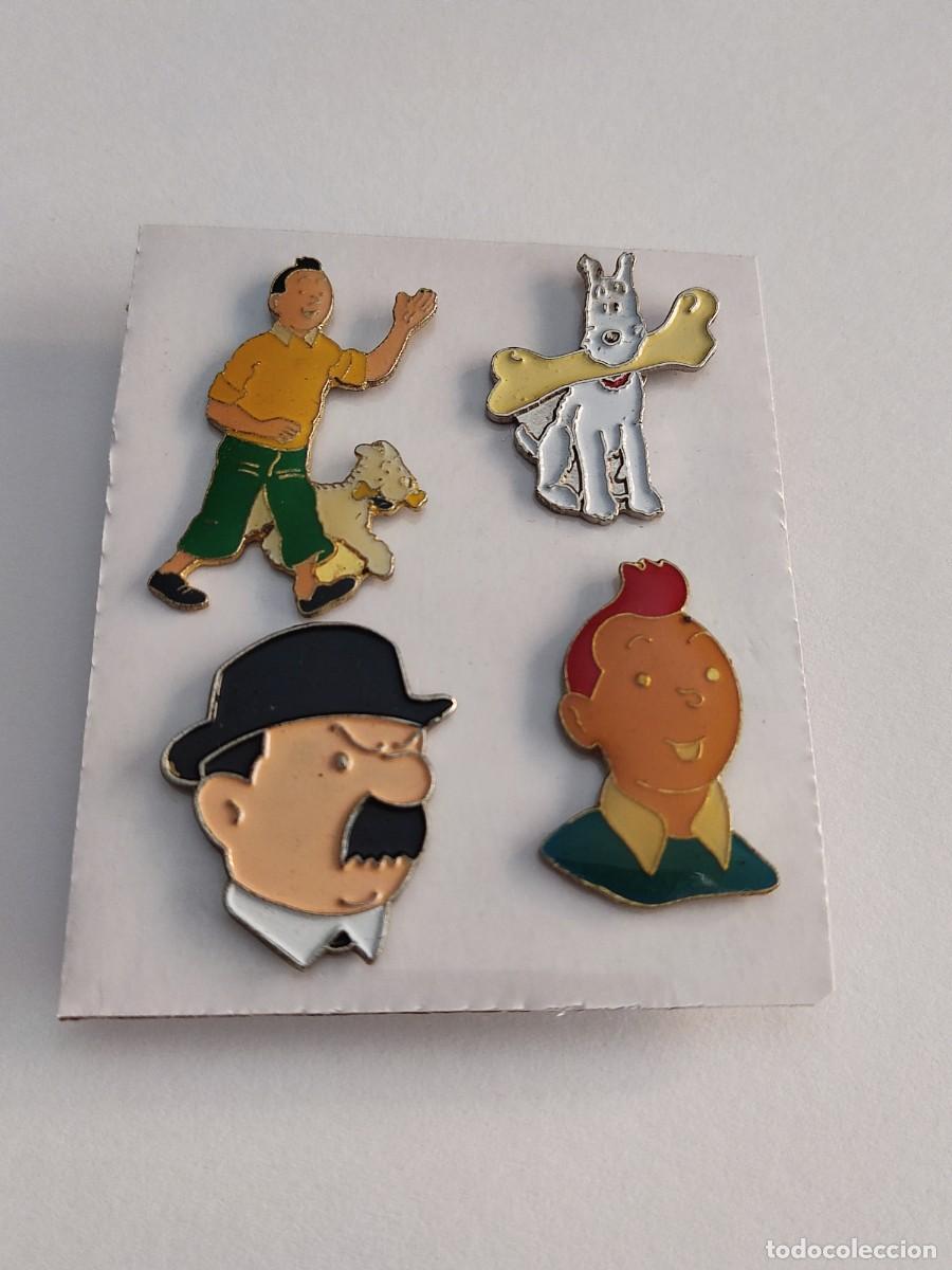 Pins de colecci&oacute;n: LOTE DE 4 PINS TINTIN