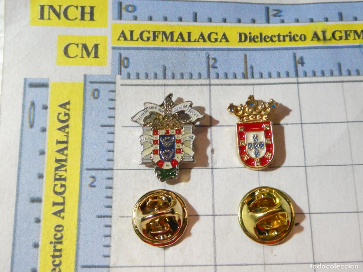 Pins de colecci&oacute;n: 2 PINS DE TURISMO HER&Aacute;LDICA. ESCUDO HER&Aacute;LDICO MELILLA Y CEUTA