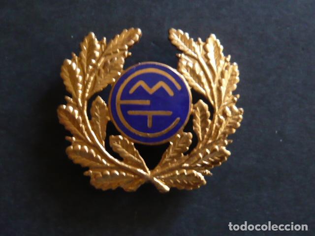 Pins de colecci&oacute;n: EMT MADRID EMPRESA MUNICIPAL DE TRANSPORTE INSIGNICA PASADOR ESMALTADA 4.5 X 4 CM