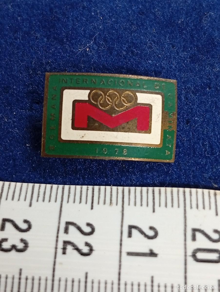 Pins de colecci&oacute;n: PIN I JORNADA INTERNACIONAL DE CAMINATA MEXICO 78-COLECCI&Oacute;N JORDI LLOPART ATLETA MARXA-