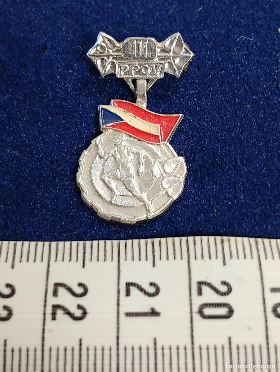 Pins de colecci&oacute;n: PIN BROCHE MEDALLA III MARATON CHECOSLOVAQUIA (1)-COLECCI&Oacute;N JORDI LLOPART ATLETA MARXA-