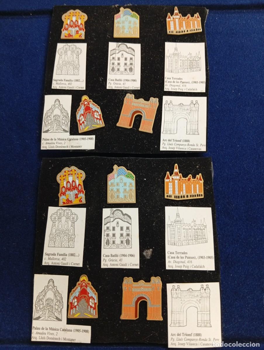 Pins de colecci&oacute;n: PIN EDIFICIOS CATALANES,MONUMENTOS DE BARCELONA,CATALUNYA-COLECCI&Oacute;N JORDI LLOPART ATLETA MARXA-