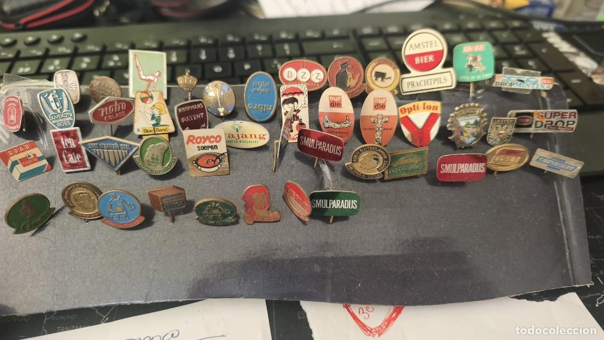Pins de colecci&oacute;n: 46 pins de aguja antiguos