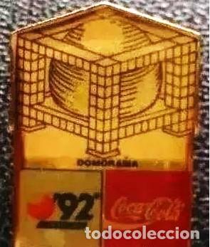 Pins de colecci&oacute;n: LOTE DE 3 PINS Coca Cola Sevilla 92
