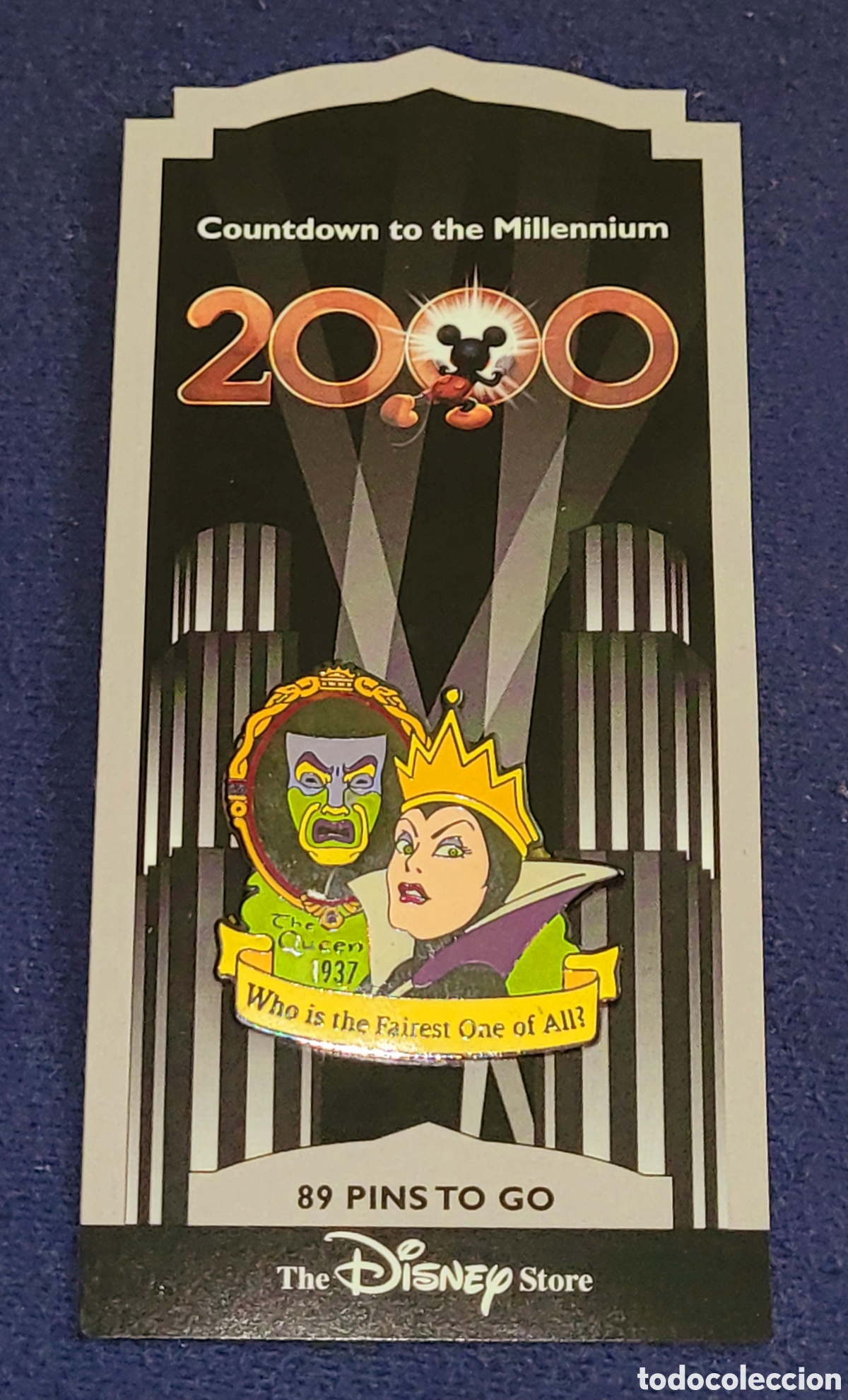 Pins de colecci&oacute;n: Bonito lote de 2 pins Disney Blancanieves y los Rescatadores Countdown to the Millenium MOC