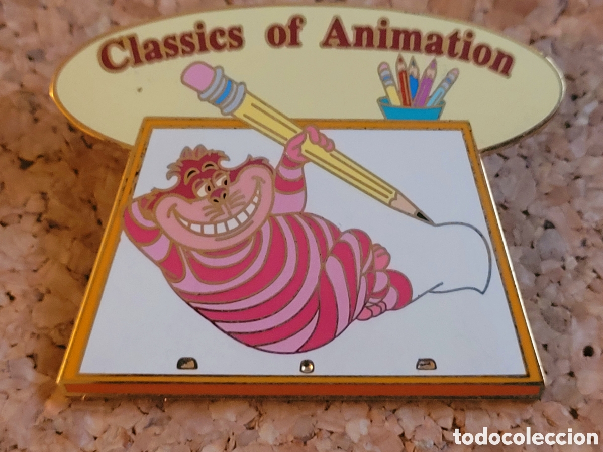 Pins de colecci&oacute;n: MUY DIFICIL: 2 pins Disney Auctions edicion limitada 'Classics of Animation' Cheshire Cat+Chip& Dale
