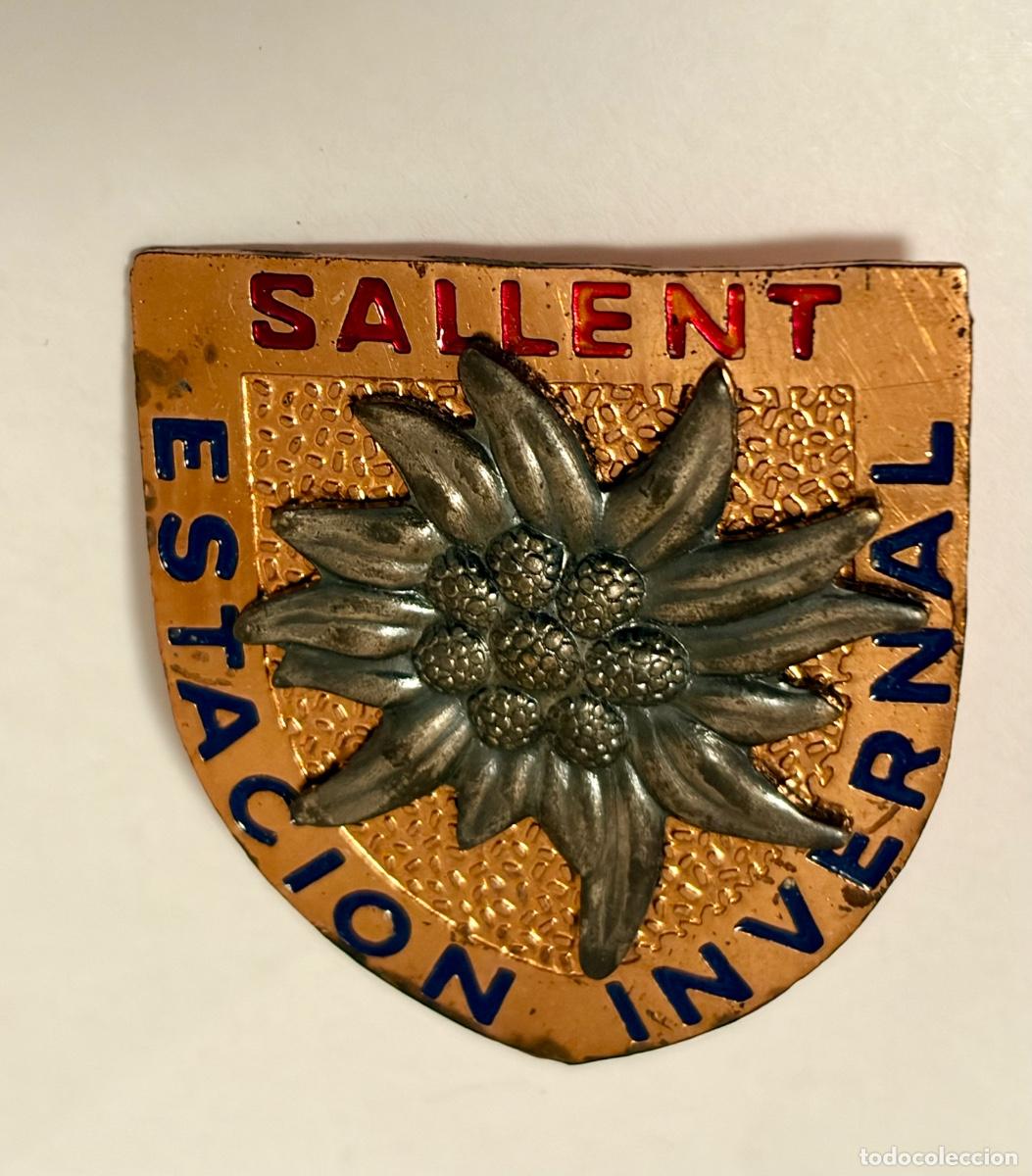 Pins de colecci&oacute;n: ANTIGUA INSIGNIA ESTACION ESQUI SALLENT - PIRINEO ARAGONES