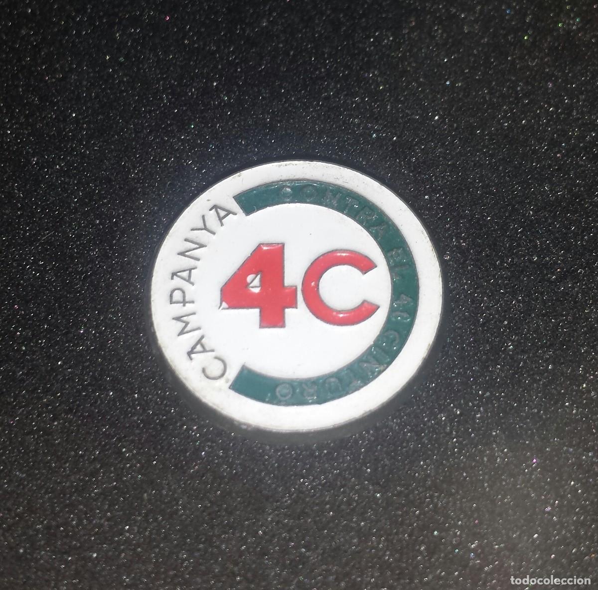 Pins de colecci&oacute;n: ANTIGUO PIN CAMPANYA CONTRA EL 4t CINTURO